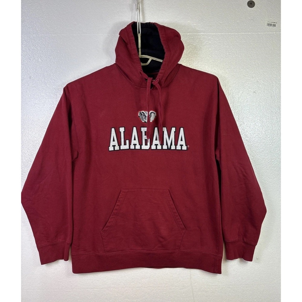 Old Varsity Brand Alabama Red Hoodie Sz XL 46/48 Chest NCAA Sports Sweatshirt‎
